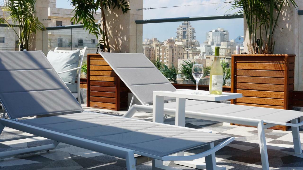 Luxury Rooftop Apartment In Netanya Exteriör bild